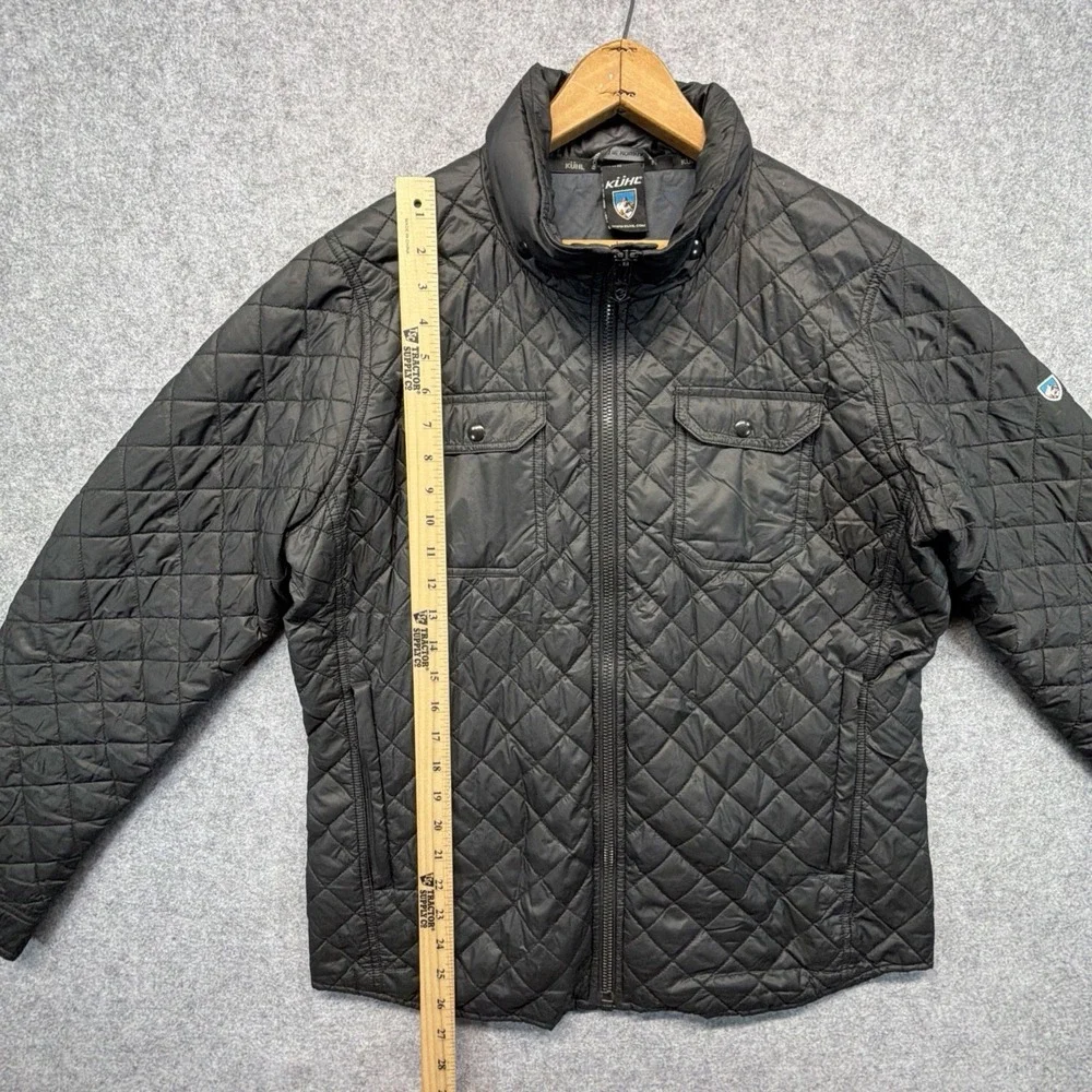 Kuhl Kadence Quilted Jacket Mens Medium Black Full Zip Insulated Shacket